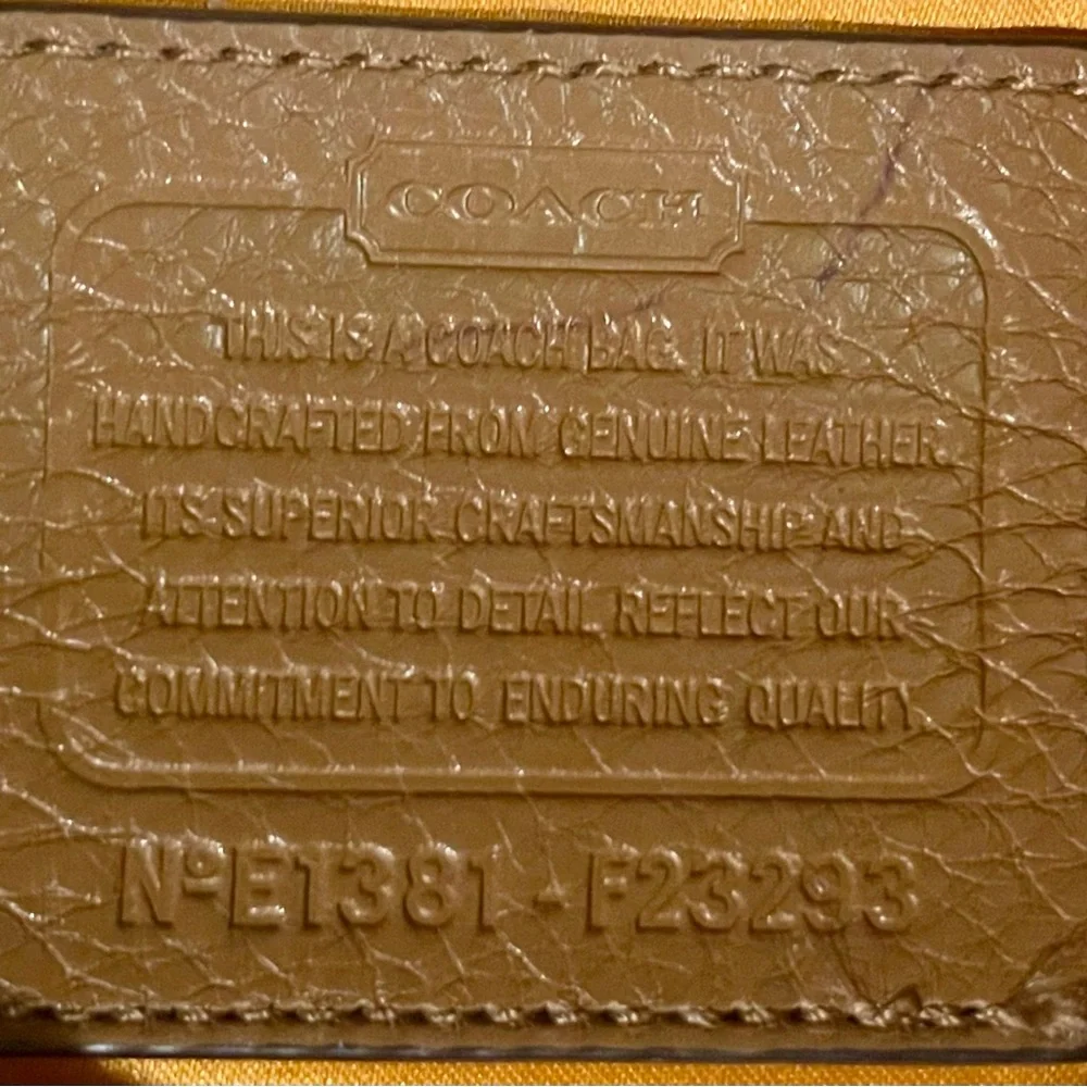 Coach Tan Leather HoBo Bag - Picture 7 of 8